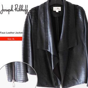 Joseph Ribkoff Faux Leather Textured Jacket